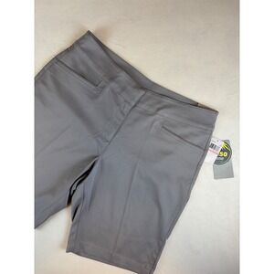 PGA Tour Women's Golf Shorts Size 6 Gray Stretch‎ Comfort Waistband UPF 50 New